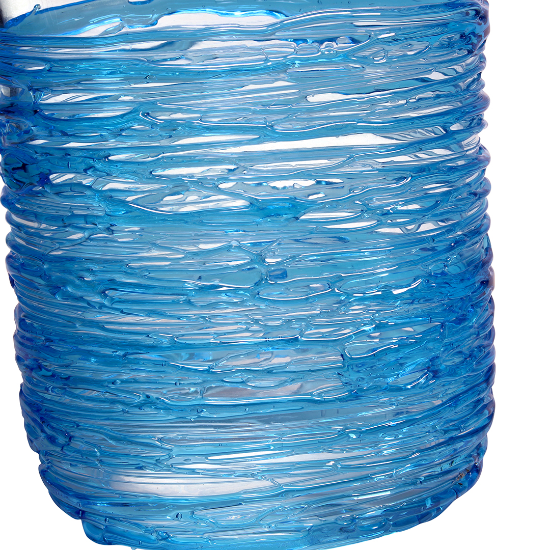 4566 ORIGINALMURANOGLASS Ваза Филанте Арктик - муранское стекло OMG 16 см  - Вид №1