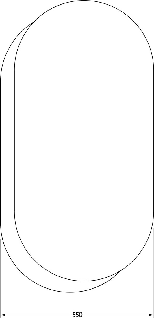 BY 0302 Зеркало на стеклянном основании EVOFORM Double - Вид №1