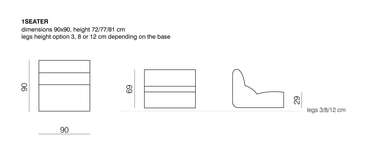 Тканевое кресло prostoria Планировка ARCH-00070857 - Вид №3
