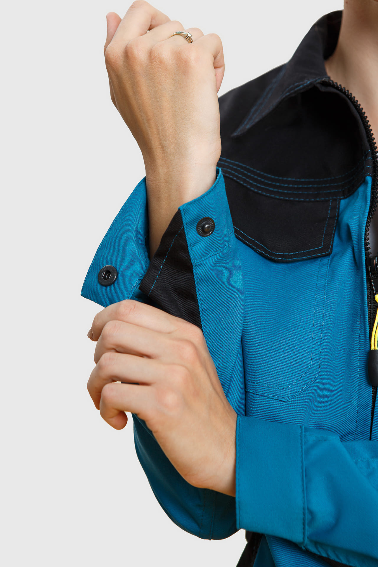 5027160 Костюм  женский аквамарин черный STATUS  Женская размер 60-62/158-164  - Вид №21
