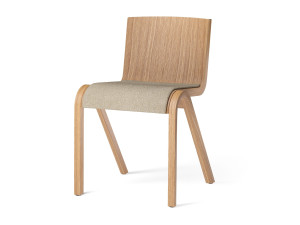 Деревянный штабелируемый стул с мягким сиденьем