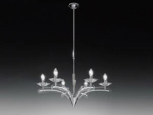 Metal Lux Люстра из стекла с трафаретной печатью Icaro 197.166-198.166