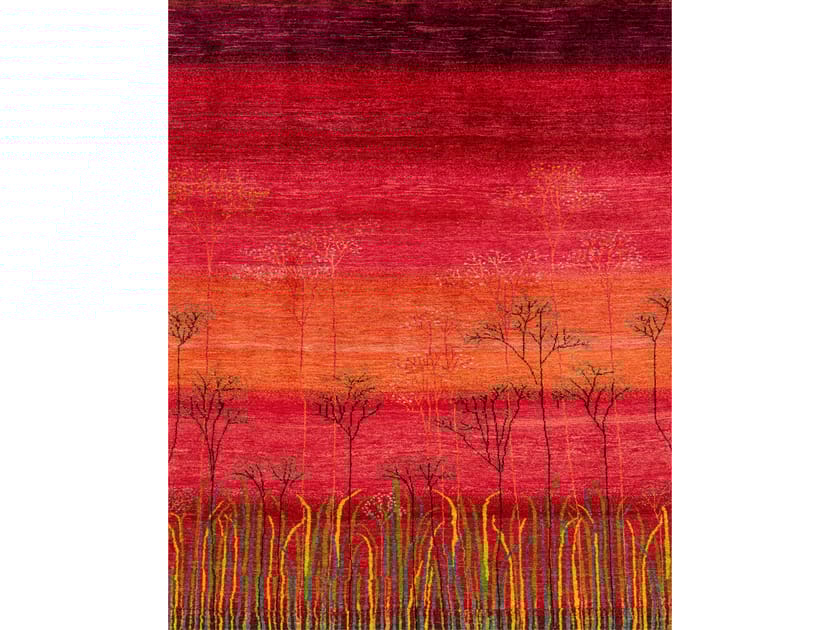 Шерстяной прямоугольный цветочный ковер Zollanvari Shorelines-Gabbehs Флора и фауна ARCH-00125780