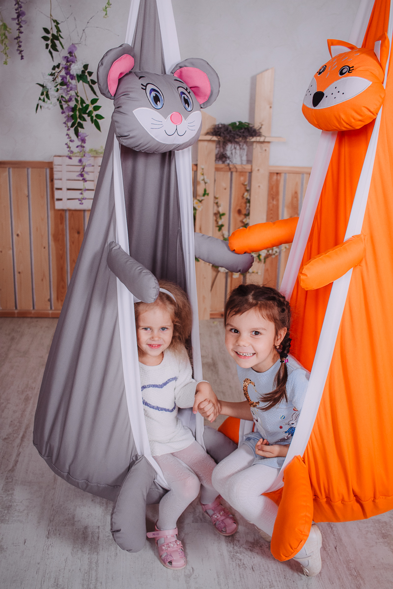 Подвесное кресло-кокон "Лиса" ПОКАЧАЙКА  326704 Оранжевый Santreyd  - Вид №2