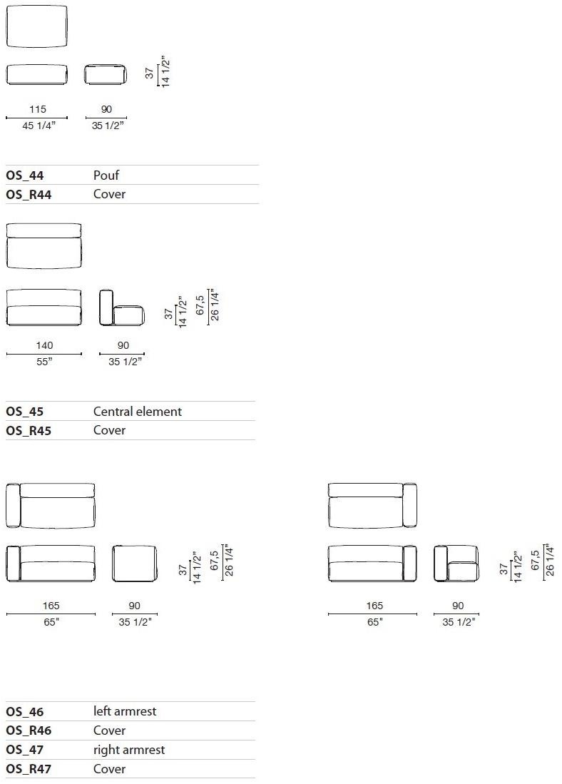 Cappellini Модульный диван со съемным кожухом sun-id-1435214 - Вид №19