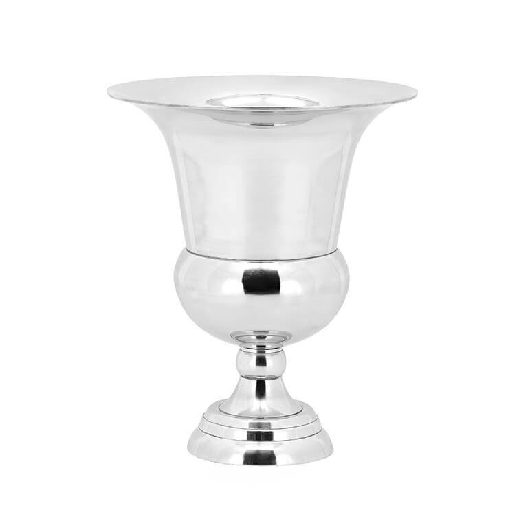 200728-02 ABHIKA ВАЗА КРУГЛАЯ ОСНОВАНИЕ SILVER 