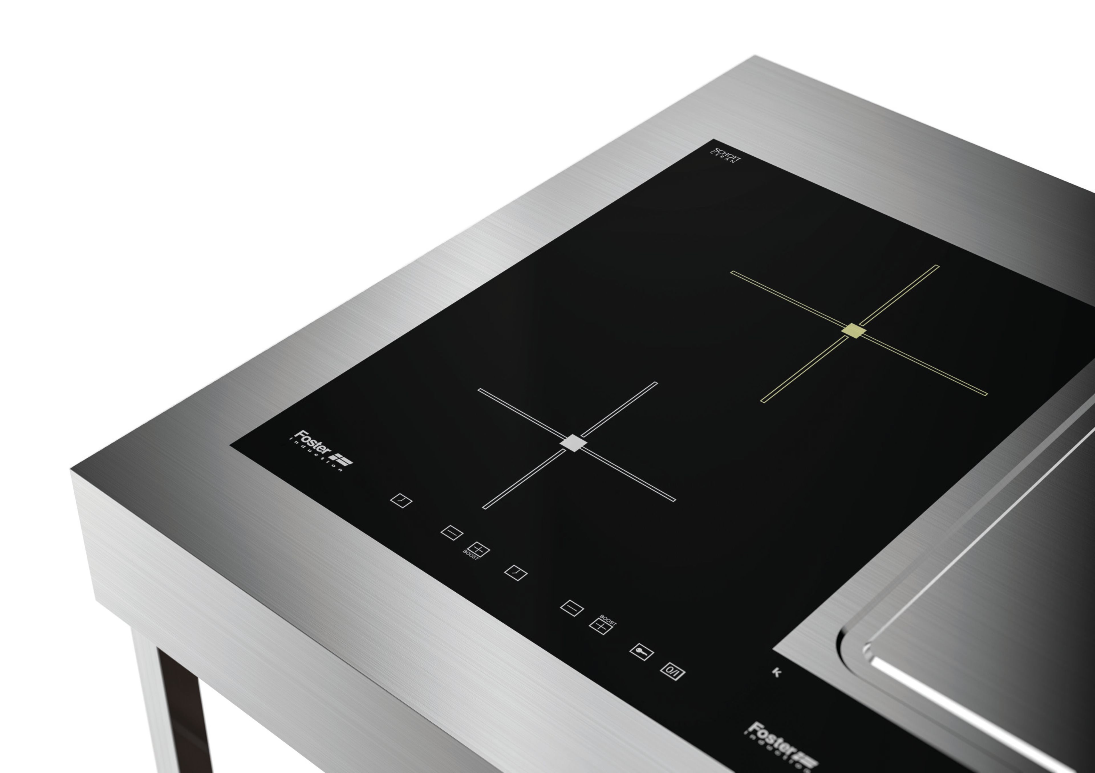 Открытый отдельно стоящий кухонный модуль Foster здесь ARCH-00013498 - Вид №1