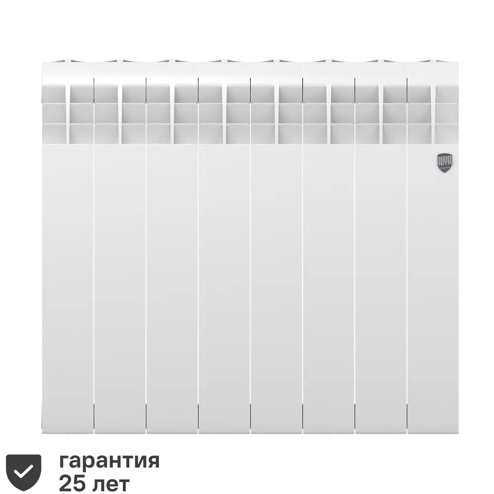 Радиатор секционный Royal Thermo Biliner 350/87 8 секций боковое подключение биметалл белый 82758175 STLM-2134994