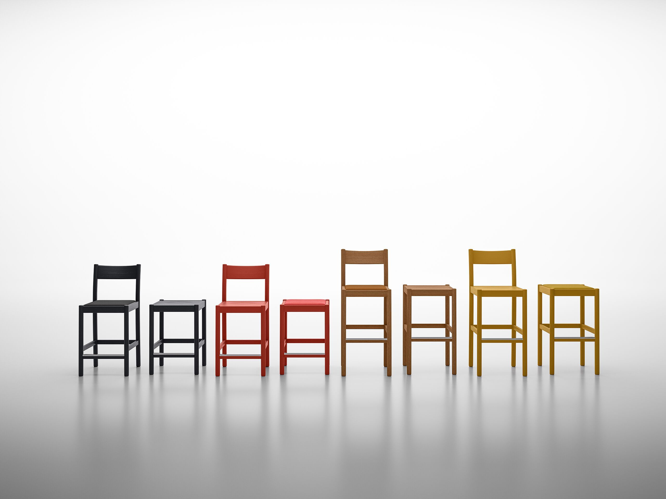 Высокий стул из массива дерева с мягким сиденьем SIPA Пальма ARCH-00048382 - Вид №3