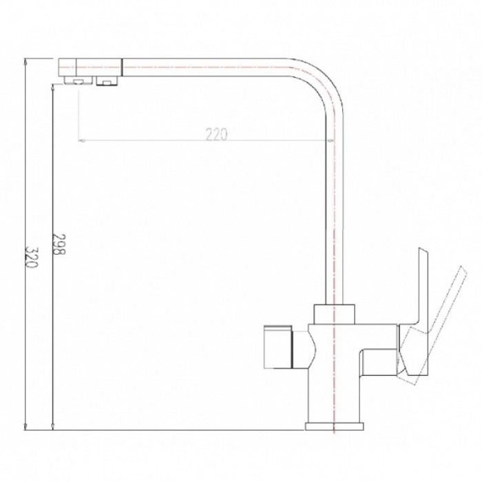 Zorg ZR 334 YF Black Смеситель для кухни Zorg 305х230  - Вид №2