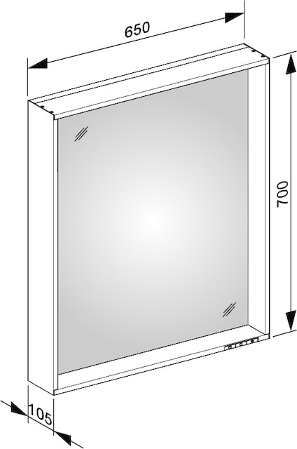 33096ZZ3500 Зеркало с подсветкой KEUCO Plan - Вид №15