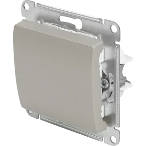Выключатель проходной встраиваемый Systeme Electric Glossa СХ6 1 клавиша цвет платиновый 84730747 STLM-2093348