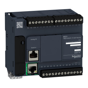 TM221CE24T КОМПАКТНЫЙ БАЗОВЫЙ БЛОК M221-24IO ТРАНЗИСТ ИСТОЧНИК ETHERNET Schneider Electric OEM ПЛК Modicon