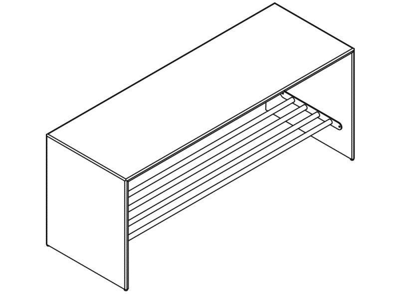 M20.05.003 Сиденье с полкой для обуви HEWI Kids - Вид №3