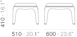 Pedrali Низкий стол из поликарбоната Pasha sun-id-1393950 - Вид №6