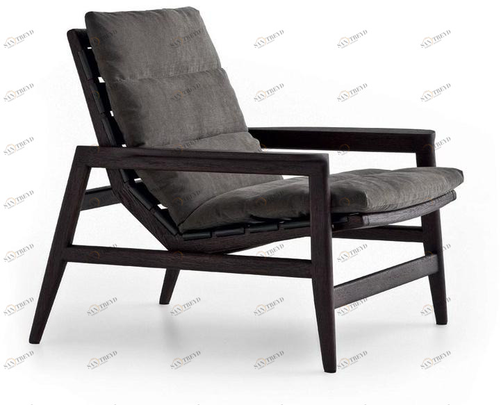 Poliform Кресло с обивкой из ткани с подлокотниками Ipanema sun-id-1448383