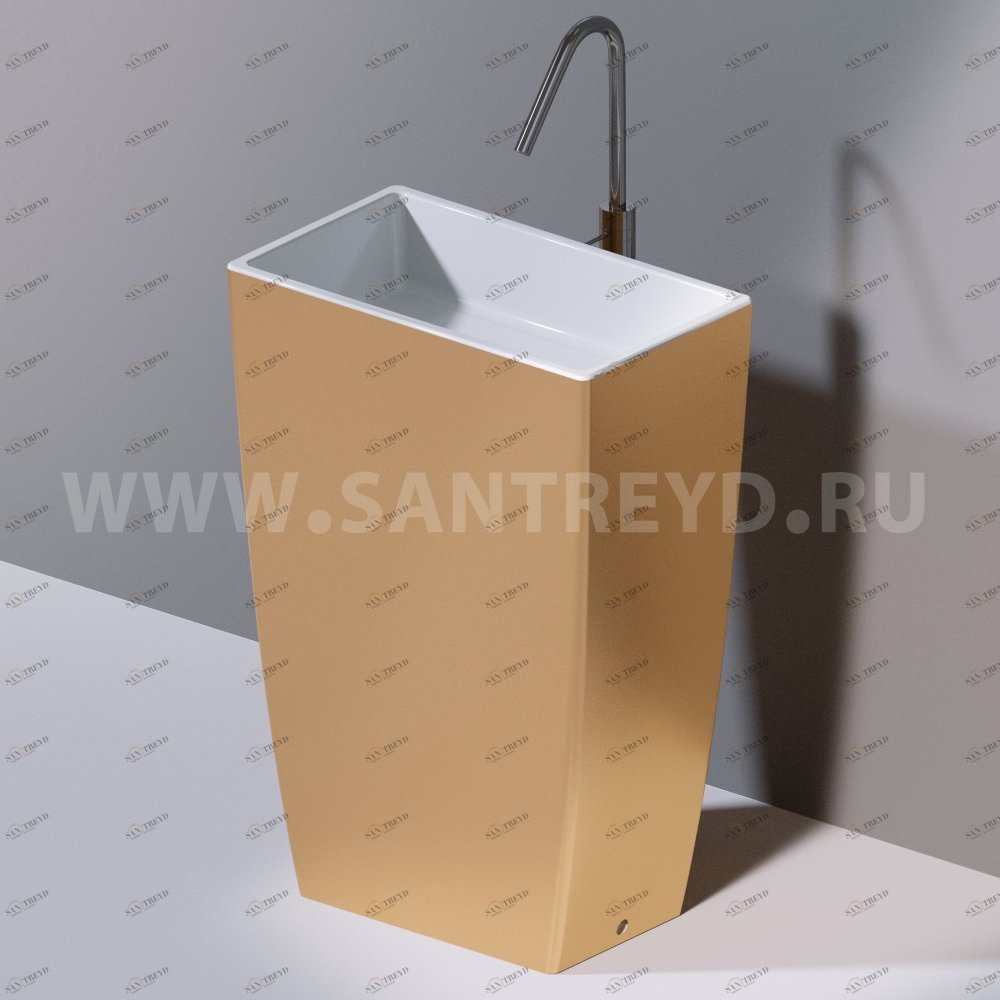 L110350 Напольная раковина стоящая прямоугольная A. e T. Italia Tower AeT ITALIA