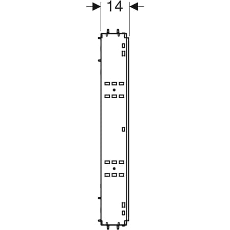 GEBERIT 461.451.00.1 Монтажная коробка Geberit GIS для зеркального шкафа Geberit ONE  - Вид №4