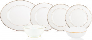 10667290 Lenox Сервиз столовый Lenox "Федеральный, золотой кант" на 6 персон 26 предметов Фарфор костяной