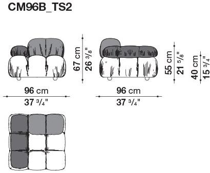 B&B Italia Модульный кожаный диван с тафтингом Camaleonda sun-id-1503982 - Вид №17