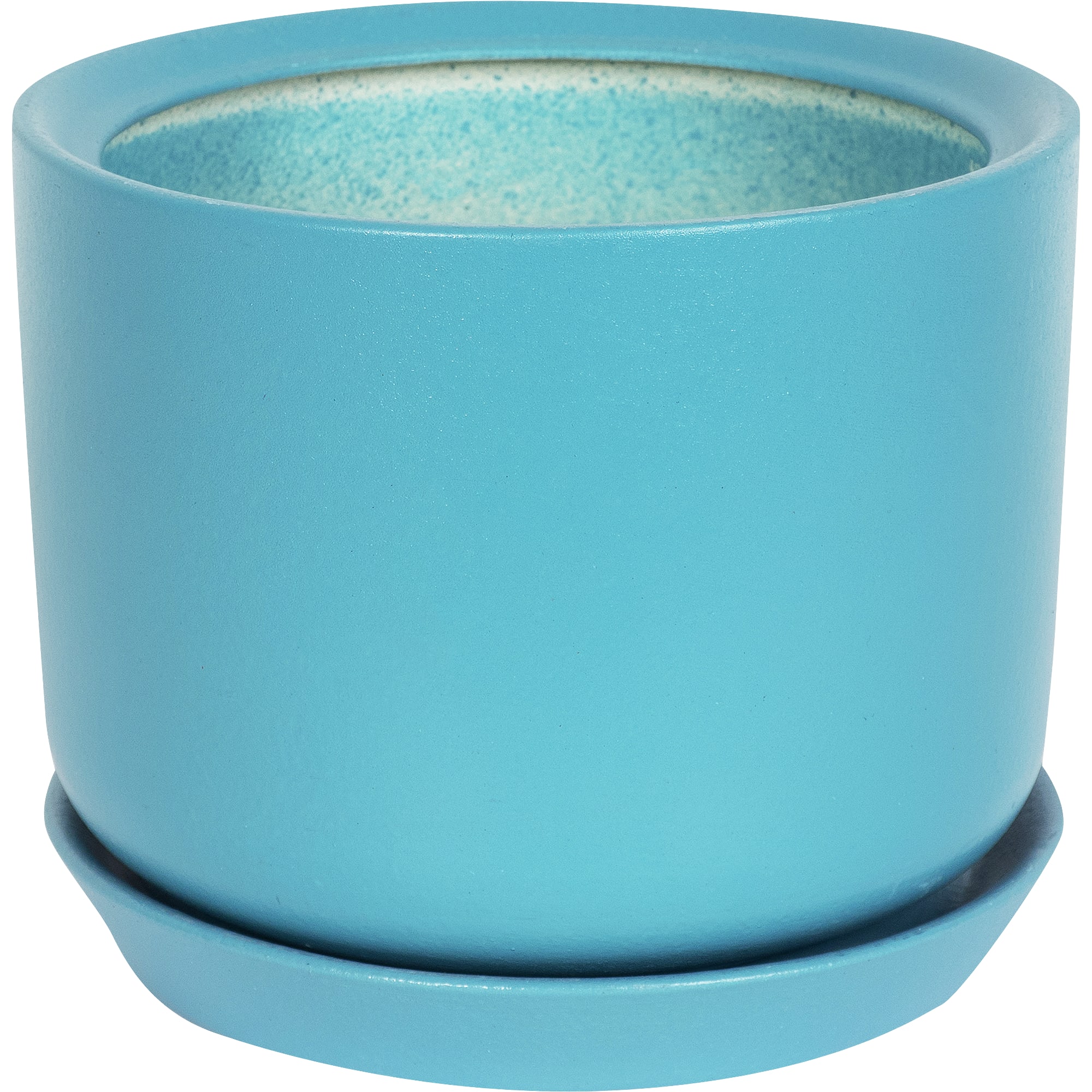 81932581 Горшок цветочный ø19 h19 см v3 л керамика бирюзовый Орфей Santreyd