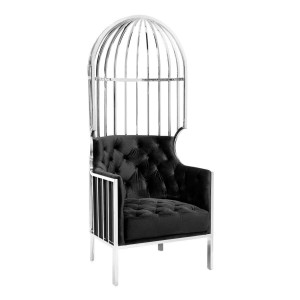 700450-90 ABHIKA СТУЛ КЕЙЖ BLACK