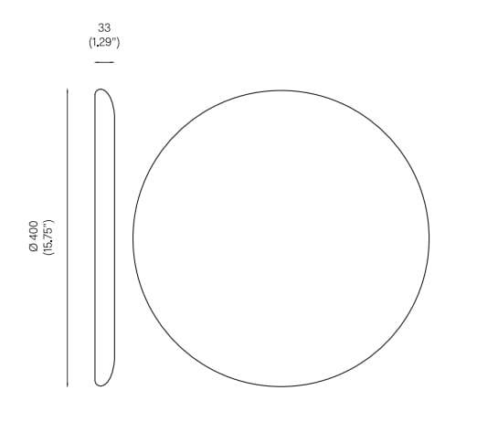 Настенное круглое латунное зеркало Michael Anastassiades BEAUTY MIRROR ARCH-00043742 - Вид №4