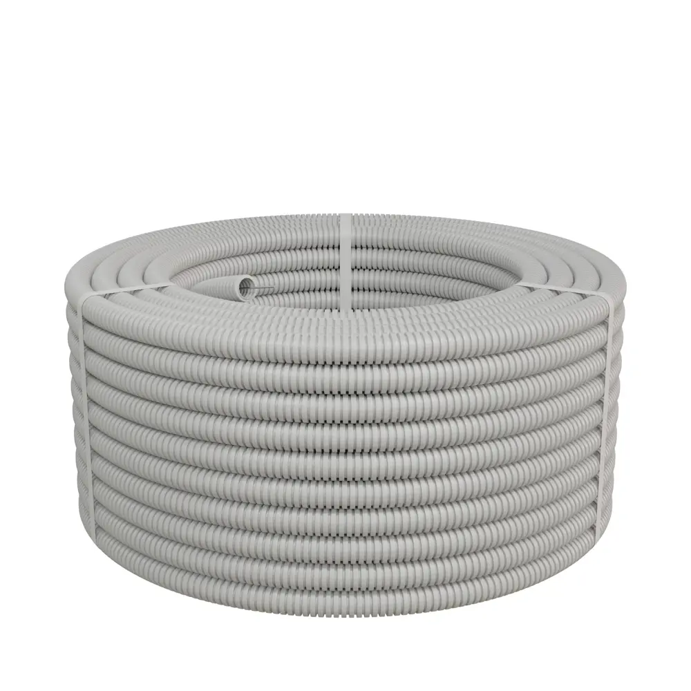 LEXMAN Гофрированная труба ПВХ 20мм для электропроводки 50м 88011039 STLM-1113345 - Вид №1