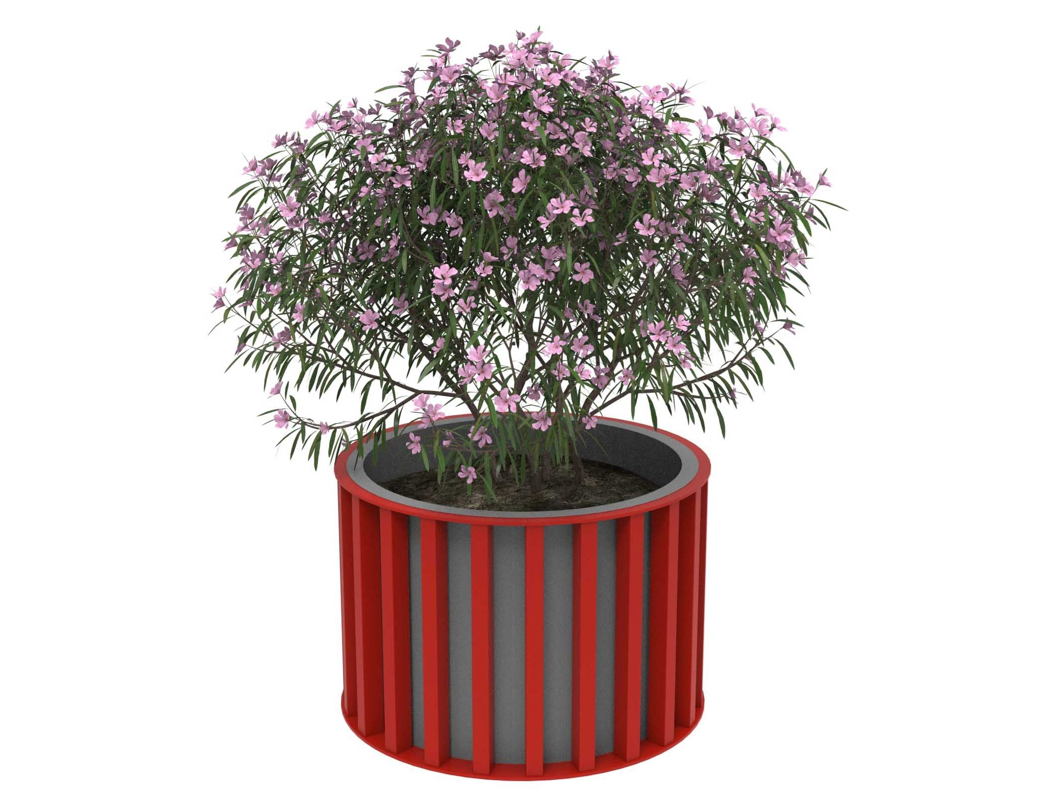 Оцинкованная сталь круглый низкий плантатор Lazzari Динамо ARCH-00115712 - Вид №25