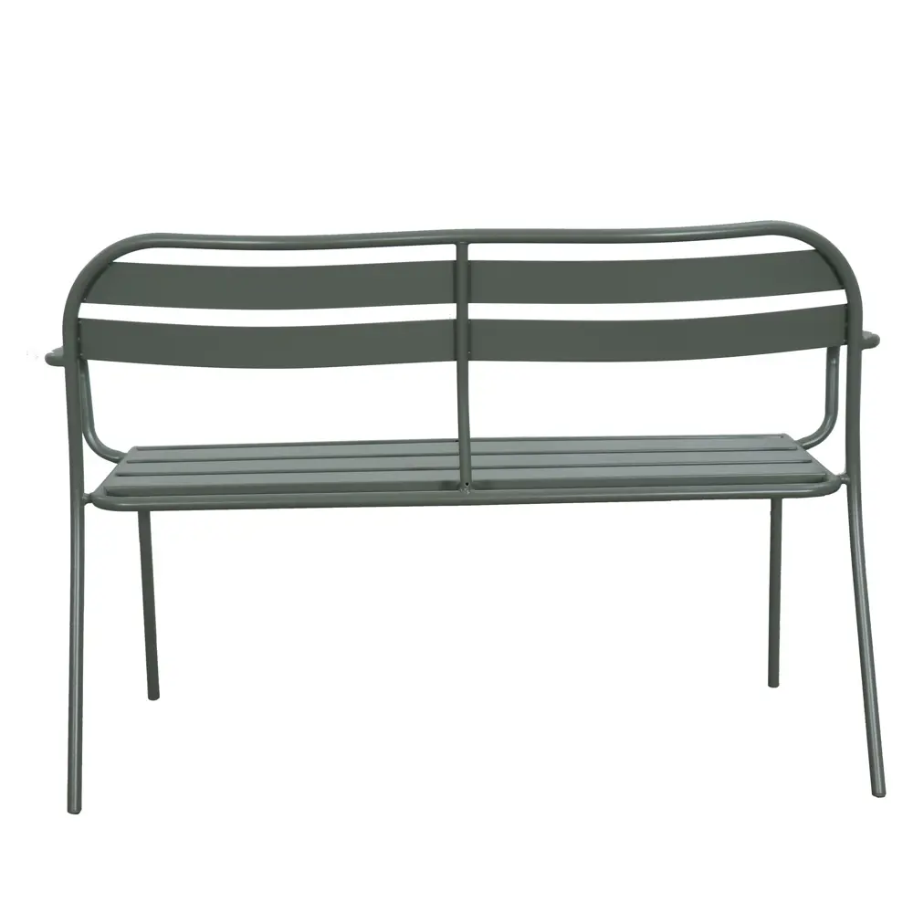 Скамья садовая Café 90x120 см сталь цвет зелёный Santreyd STLM-2207647 - Вид №3