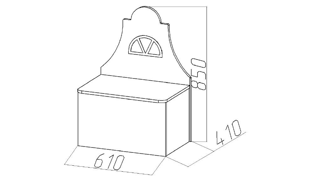 Детская лавочка-домик "Амстердам-4" МАНДАРИН АМСТЕРДАМ 179514 Зеленый Santreyd  - Вид №4