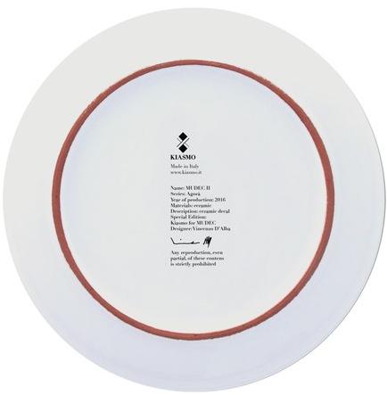 Kiasmo Керамическая тарелка Agorà Agora sun-id-1369787 - Вид №2