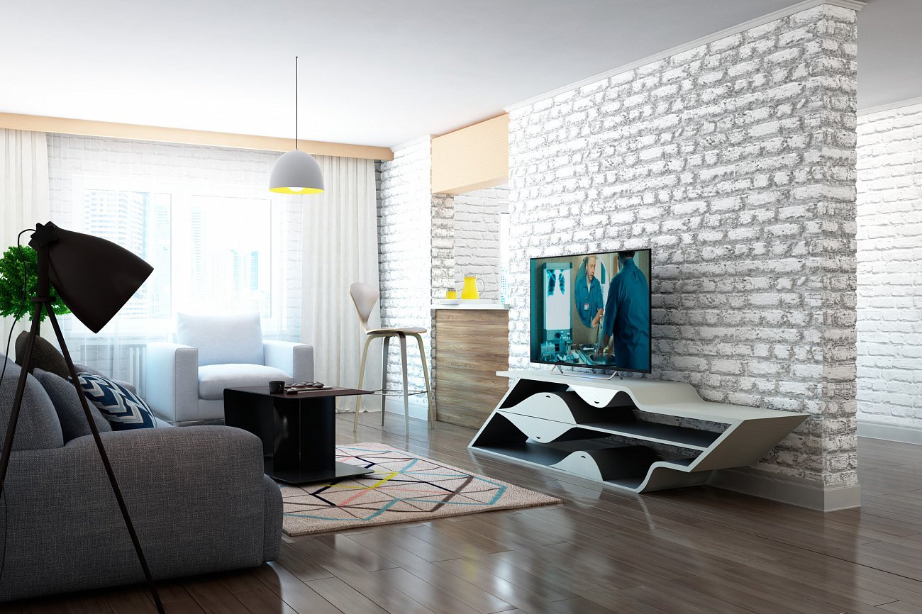 Консоль черная дизайнерская "Цезарь" ODINGENIY  178317 Черный  - Вид №1