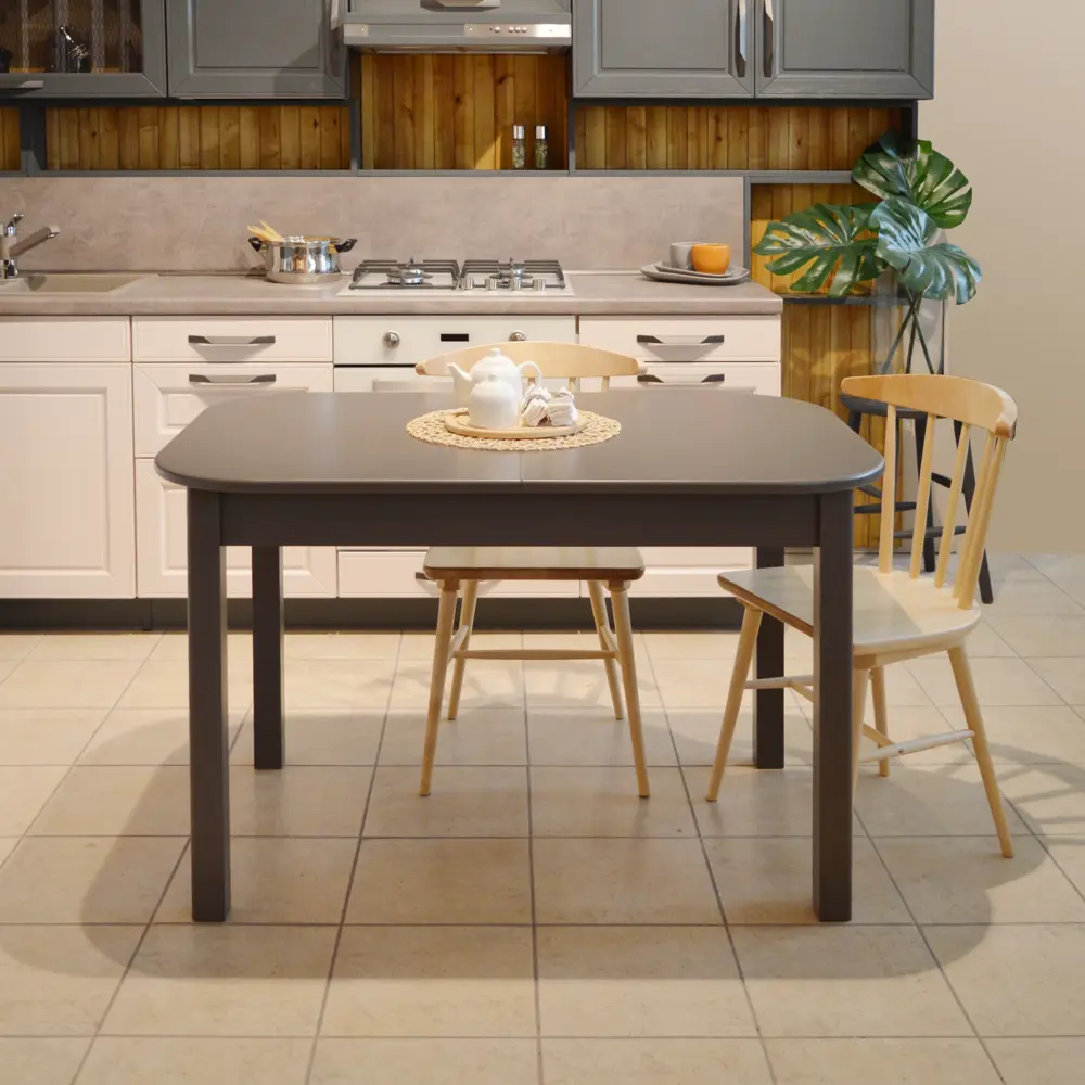 Стол кухонный овальный Delinia Тулуза 75x120 см дерево цвет серый STLM-2050898 - Вид №9