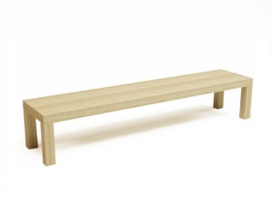 Деревянная скамья без спинки