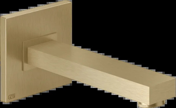 Носик для ванны 20120 726 Gessi Rettangolo k ТЕПЛАЯ БРОНЗА BR. PVD