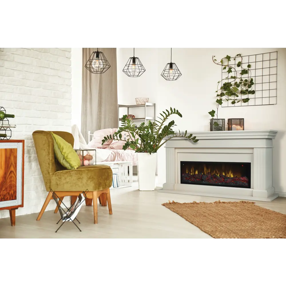 Обрамление Ontario 42 под очаг Saphir 42/Beverly 1000 белый дуб 84601280 STLM-2111460 REALFLAME  - Вид №3