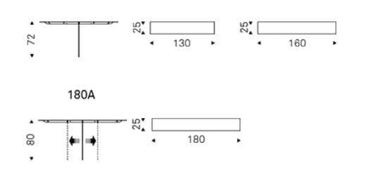 Стальная прямоугольная консоль Cattelan italia TEE ARCH-00106012 - Вид №6