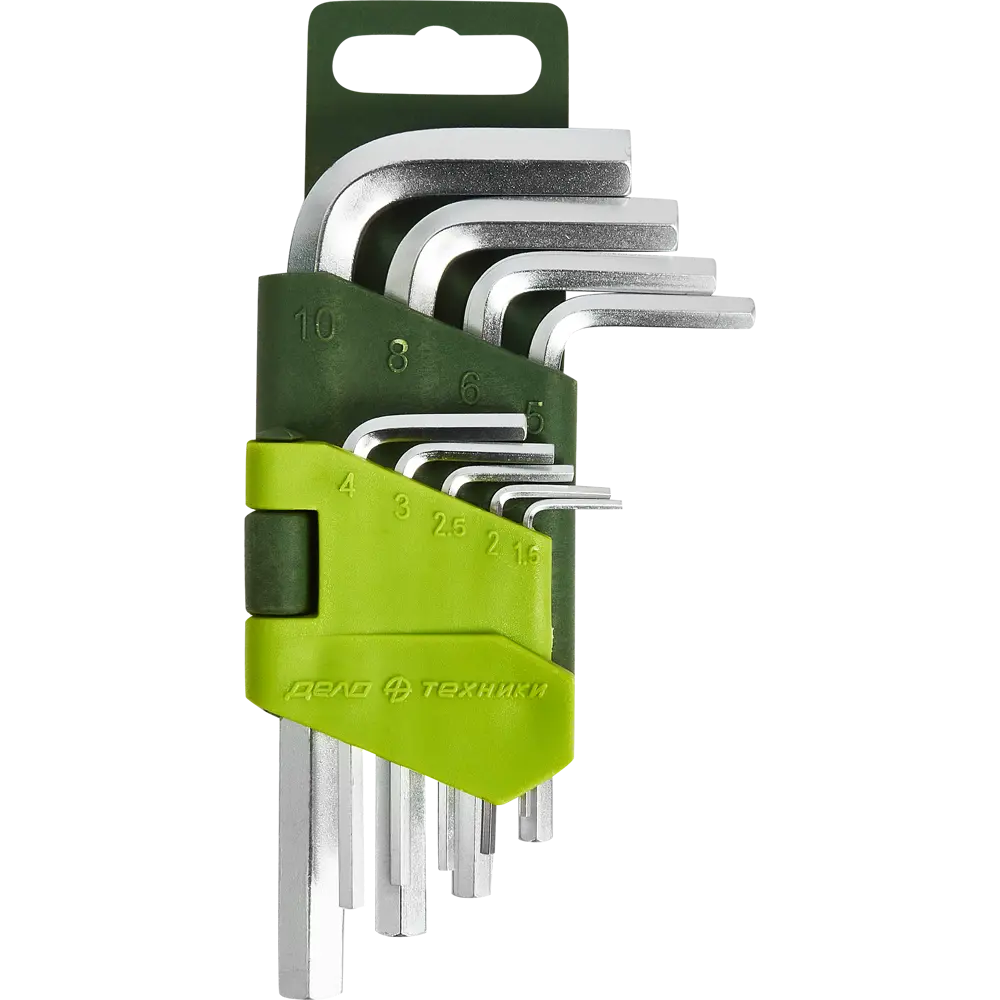 Набор ключей имбусовых шестигранных Дело Техники 561090 1.5-10 мм, 9 предметов STLM-2123153 - Вид №1