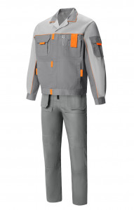 5039612 Костюм "Профессионал-2" темно-серый со светло-серым  Летняя спецодежда  размер 44-46/182-188