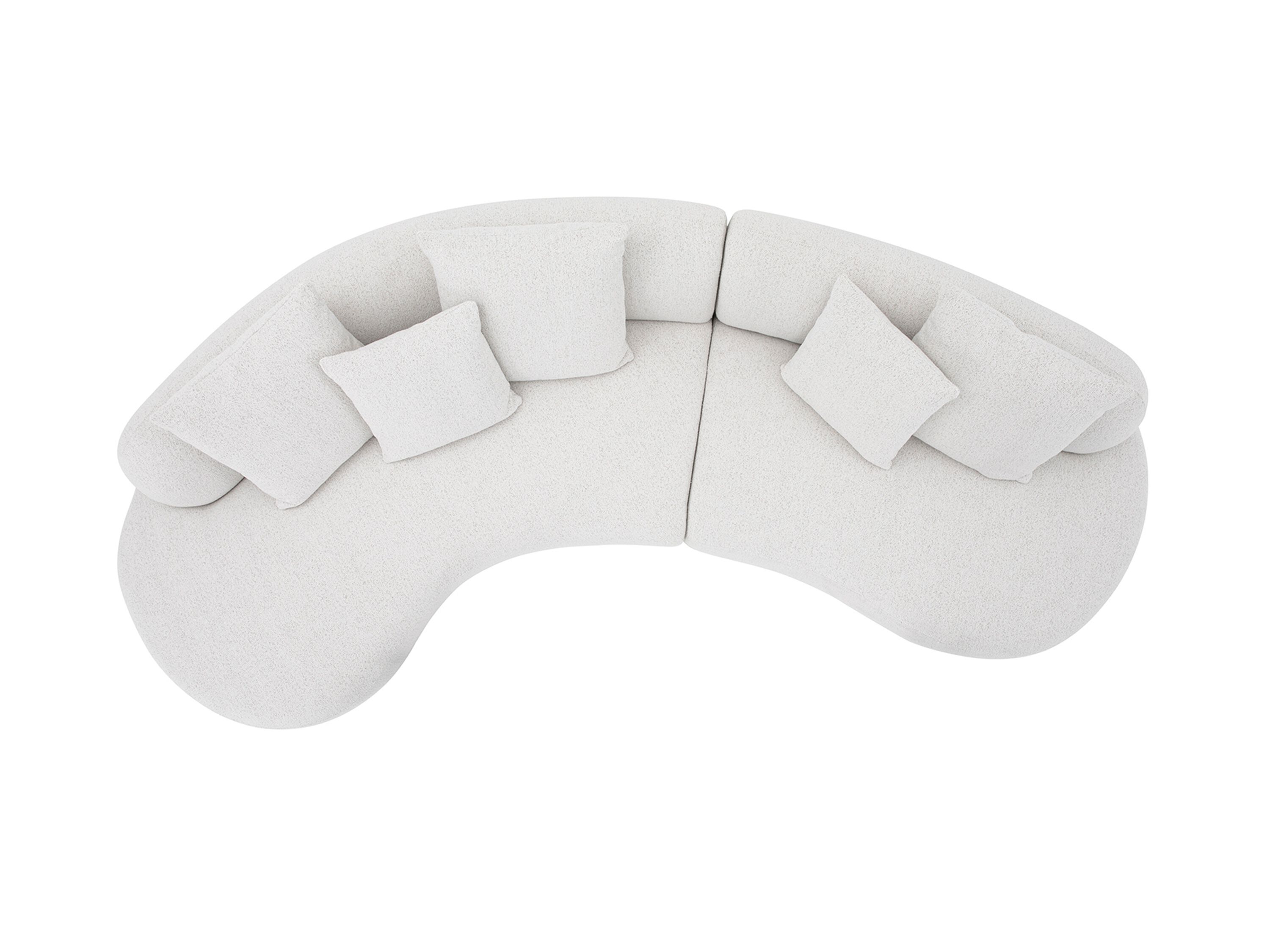 Модульный изогнутый диван из ткани CAMPO DE' FIORI CHILI ARCH-00079544 - Вид №8