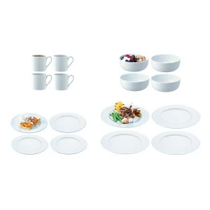 Набор посуды с бортиком Dine, 16 предметов LSA INTERNATIONAL DINE 00-3863451 Белый