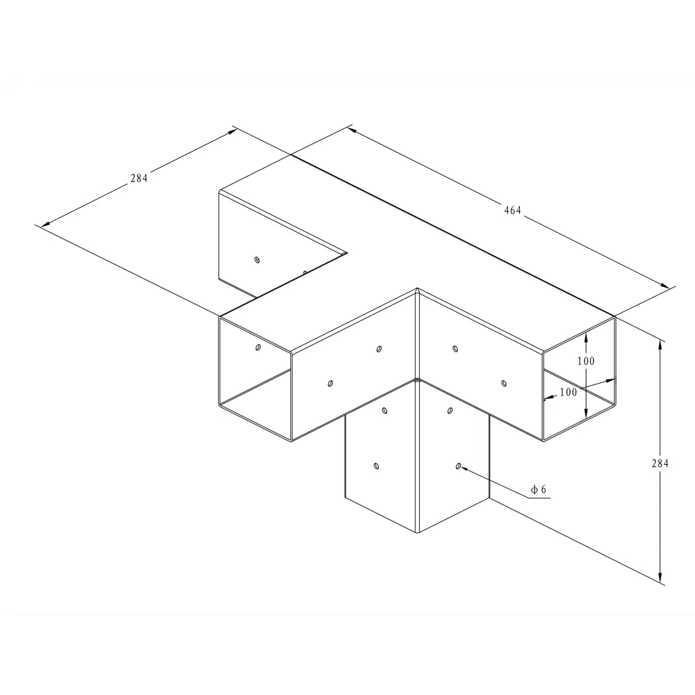Коннектор бруса Santreyd 100x100 мм для надежного соединения стропил 89372071 STLM-1327967 - Вид №1