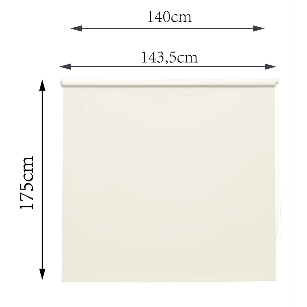 Штора рулонная блэкаут Inspire Santos 140x175 см экрю Cream 5 82688275 STLM-2113261 - Вид №7