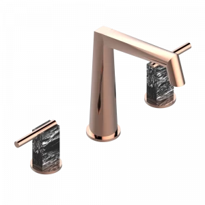 G3S-25 Смеситель для ванны на 3 отверстия устанавливаемый на борту - излив ГОЛИАФ Thg-paris Montaigne marbre Grand Antique с рукоятками Розовое золото