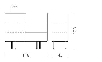 Шкаф из дуба с распашными дверцами Gazzda ARCH-00109584 - Вид №8