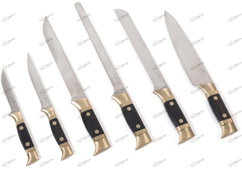 Officine Gullo Набор профессиональных ножей из стали ма5мв sun-id-1397830