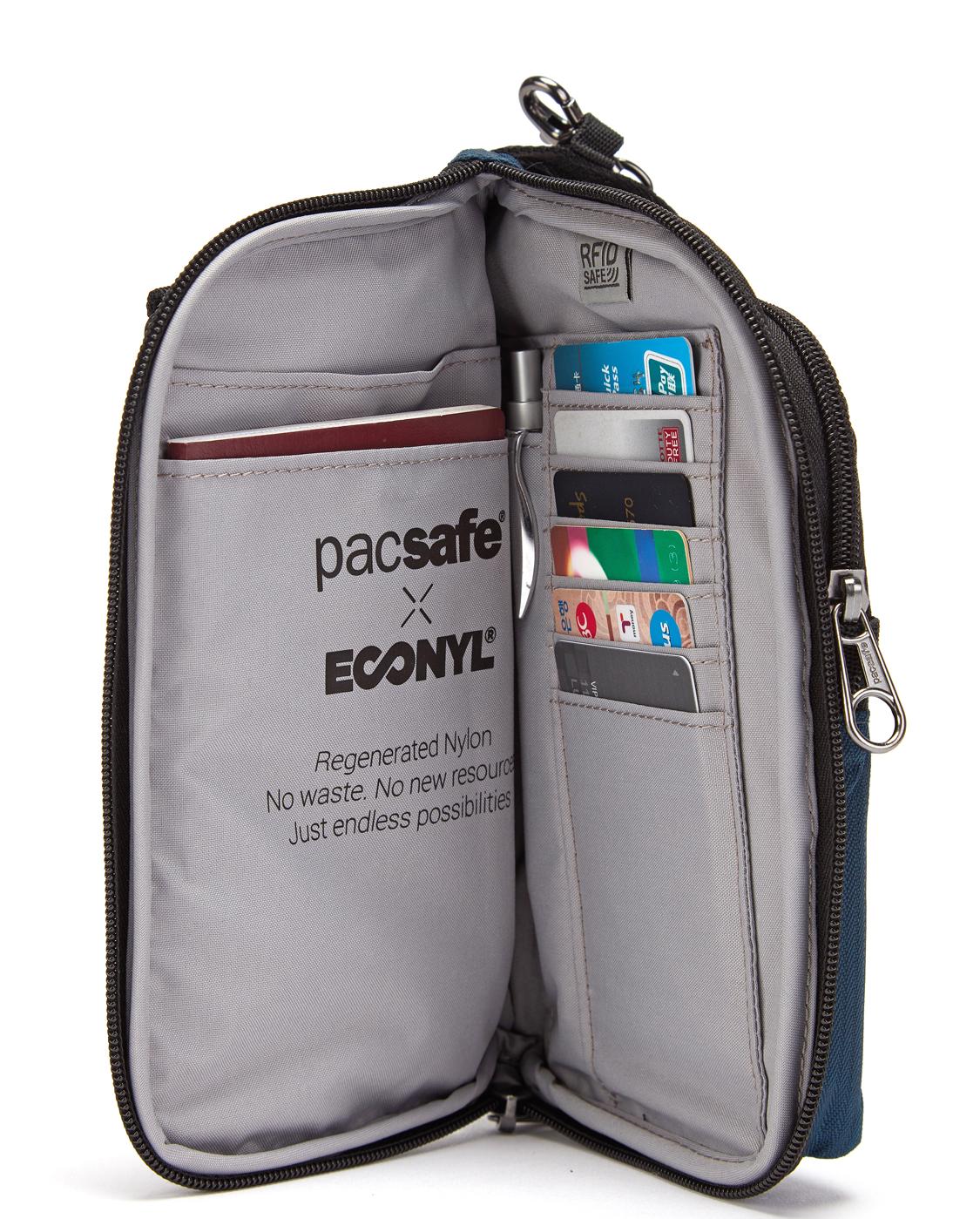 40125641 Сумка-антивор ECONYL® Anti-Theft Tech Recycled Crossbody Bag PacSafe Daysafe  - Вид №1