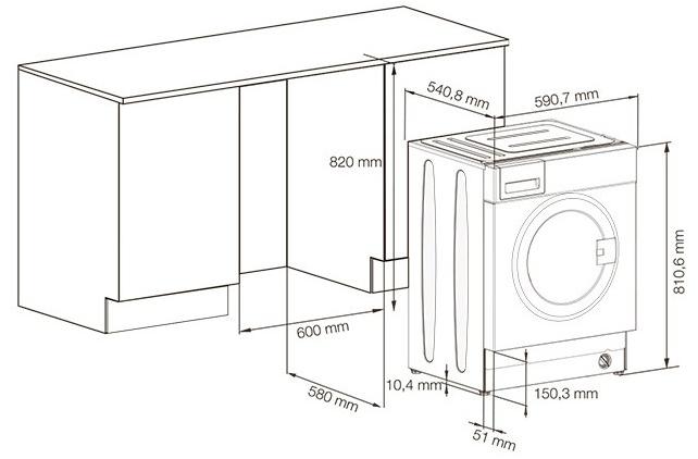 Grundig Встраиваемая стиральная машина с фронтальной загрузкой  2937000100  - Вид №1