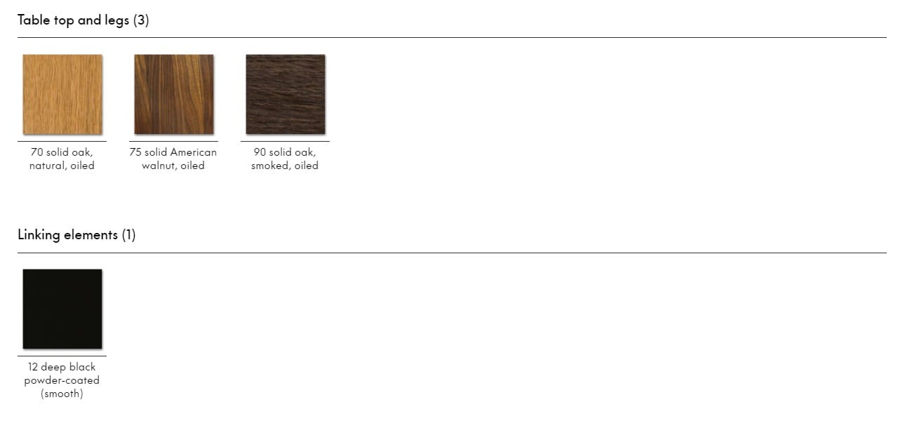 Прямоугольный стол из массива дерева VITRA TABLE S.A.M. BOIS ARCH-00131065 - Вид №4